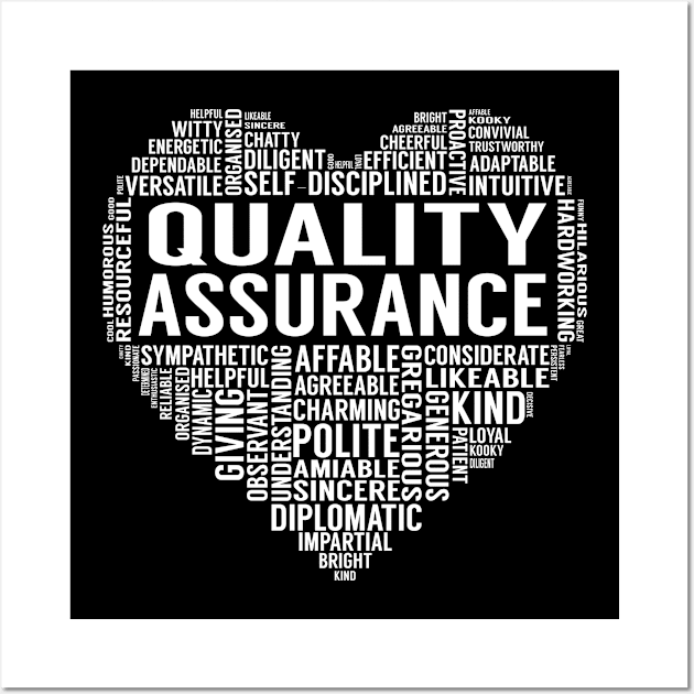 Quality Assurance Heart Wall Art by LotusTee